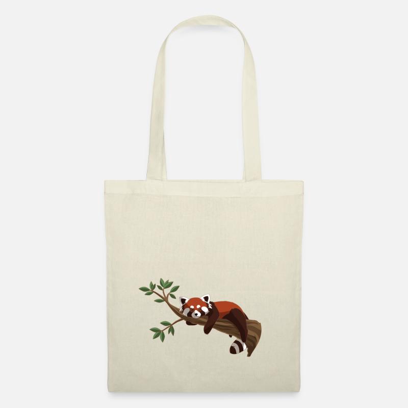 Red Panda on a Tree - Stoffbeutel - Natur