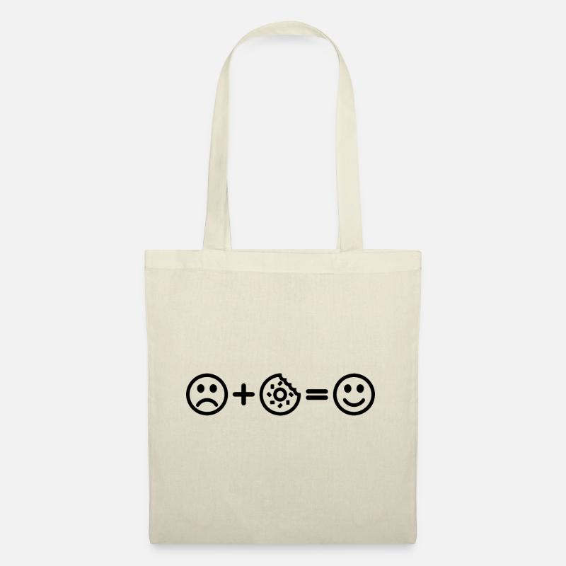 Donut Smiley - Stoffbeutel - Natur