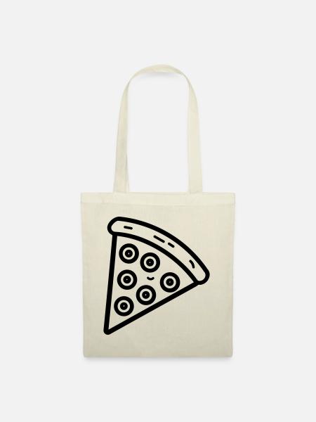 Pizzastück - Stoffbeutel - Natur
