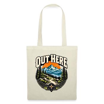 Out Here Wandern Outdoor - Stoffbeutel - Natur - Vorne