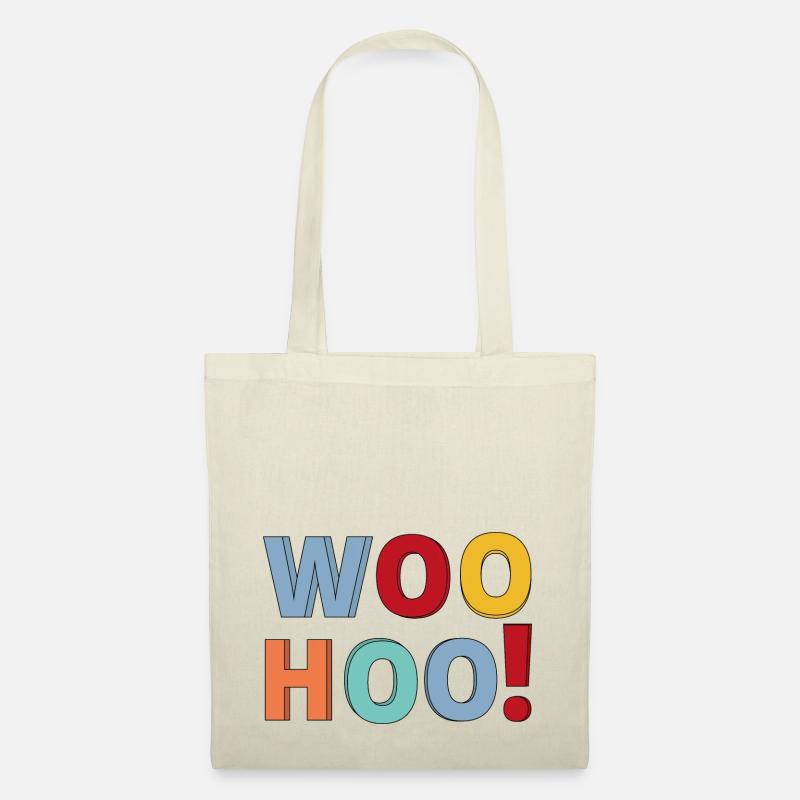 Woohoo Calligraphy text design. - Tote Bag - nature