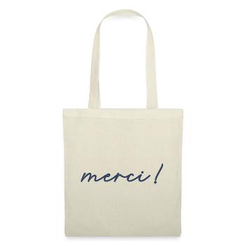 MERCI - Sac en tissu - nature - Devant