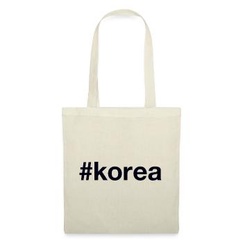 KOREA Hashtag - Stoffbeutel - Natur - Vorne
