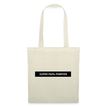 SUPER PAPA POMPIER Uniforme de Pompier - Sac en tissu - nature - Devant