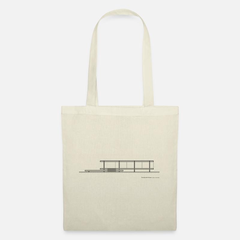 Farnsworth House - Stoffbeutel - Natur
