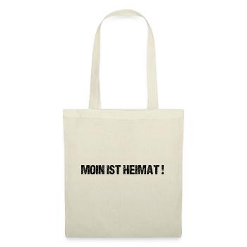 Moin Sprüche Hamburg Norden Heimat Geschenk - Stoffbeutel - Natur - Vorne