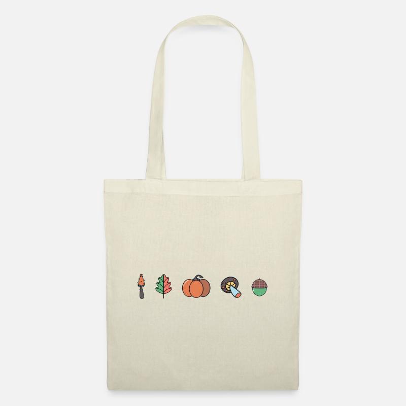 Herbstliches Design #3 - Stoffbeutel - Natur