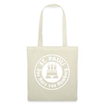 St Pauli. Das Herz von Hamburg. - Stoffbeutel - Natur - Vorne