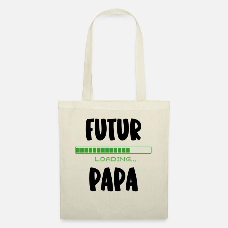 futur papa - Sac en tissu - nature