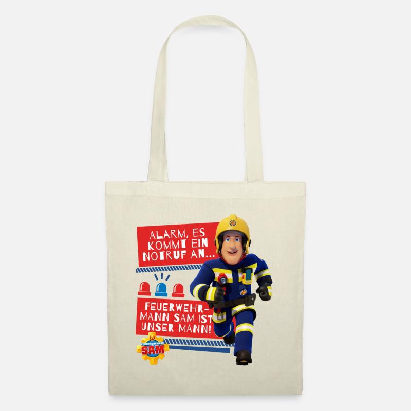 Feuerwehrmann Sam™ Mit Text Vom Intro-Song - Stoffbeutel - Natur