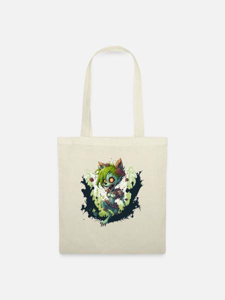Zombie Fuchs - Stoffbeutel - Natur
