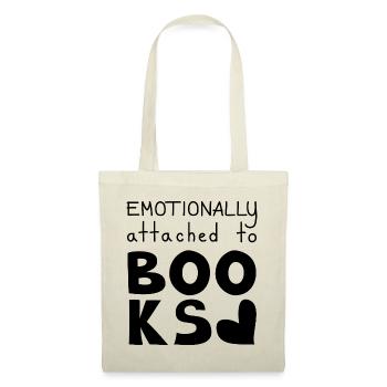 Emotionally Attached To Books, Black - Tote Bag - nature - Front