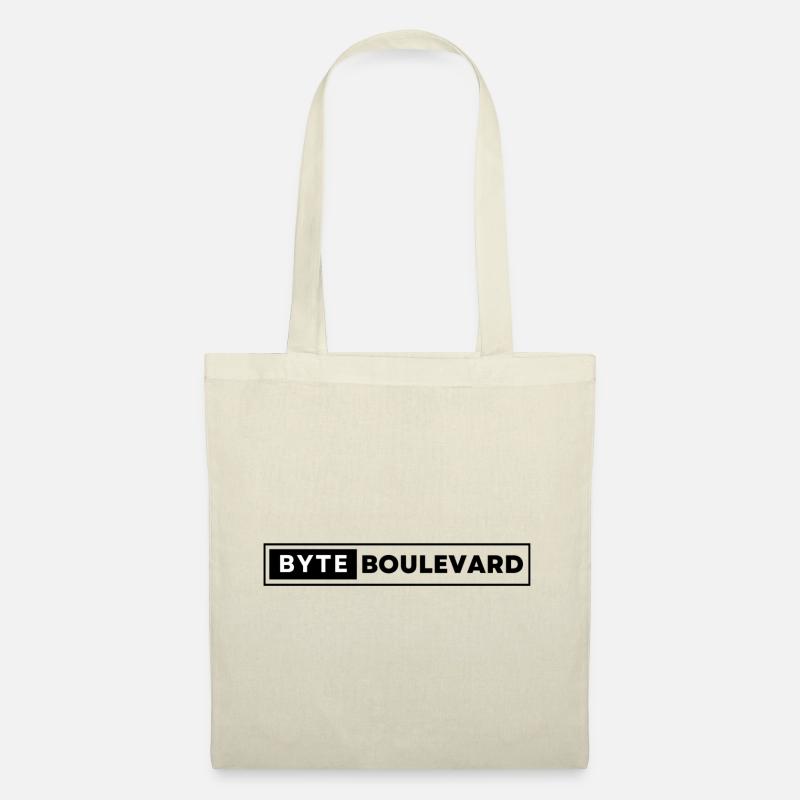 Byte Boulevard Schwarzes Logo - Stoffbeutel - Natur