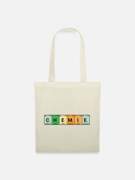 Chemie Elemente bunt - Stoffbeutel - Natur