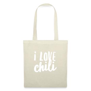 I love Chili - Stoffbeutel - Natur - Vorne
