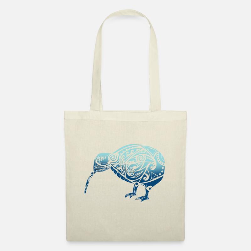 Maori Kiwi Vogel Blau - Geschenkidee - Stoffbeutel - Natur