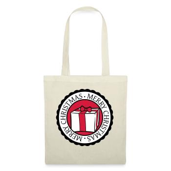 circle round stamp nicholas christmas design coo - Tote Bag - nature - Front