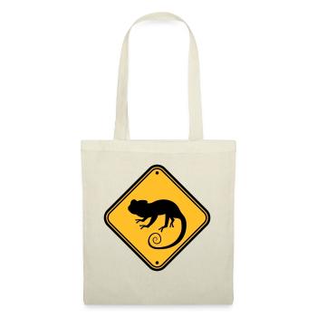 bouclier note attention avertissement mise en garde danger - Sac en tissu - nature - Devant