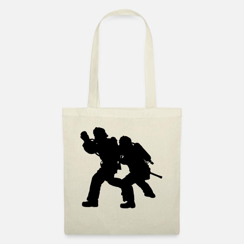 Fire Brigade Siluette Black - Tote Bag - nature