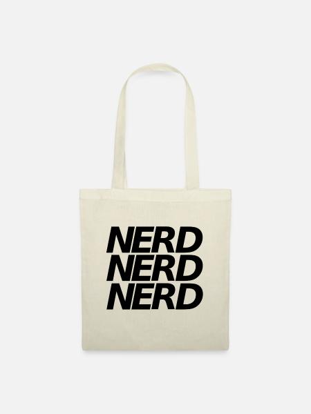 Nerd Nerd Nerd - Stoffbeutel - Natur