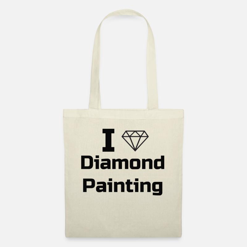 Love Diamond Painting - Stoffbeutel - Natur