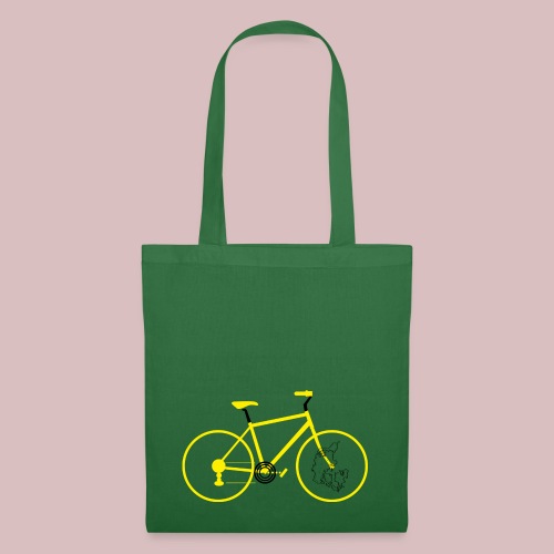 Yellow bike in Denmark - Tote Bag