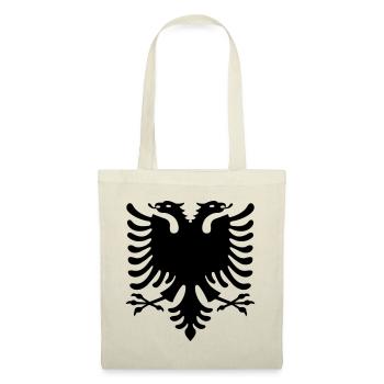 Albanische Flagge / Albanischer Adler / Shqiponja - Stoffbeutel - Natur - Vorne