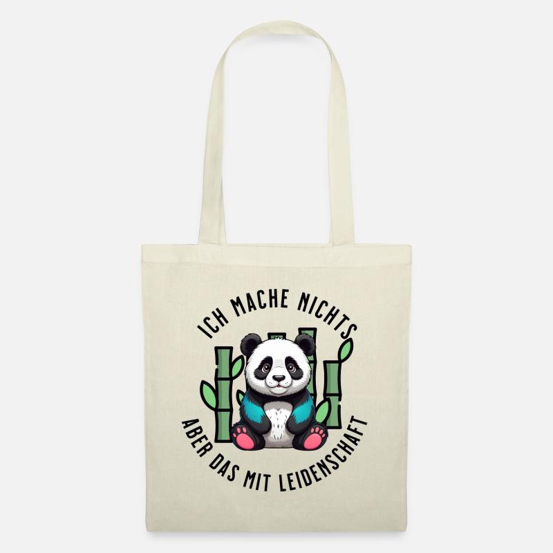 Chill Panda Vibes - Stoffbeutel - Natur
