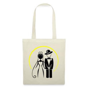 Jeunes Mariés, Couple Marié, Mariage - Sac en tissu - nature - Devant