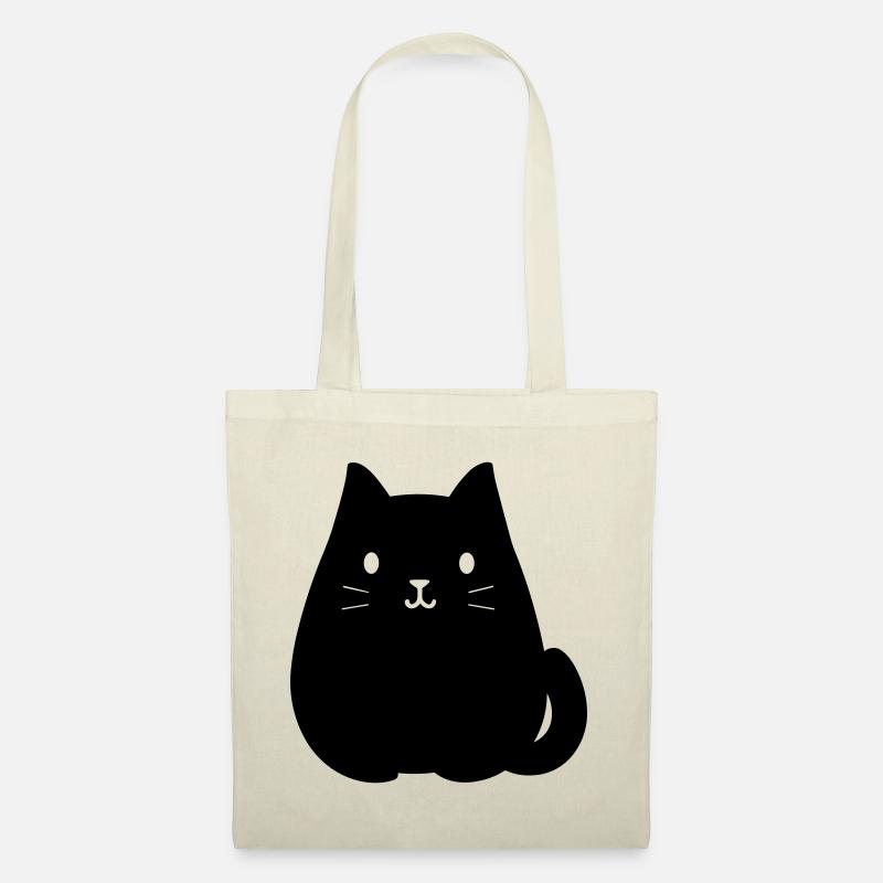 Katze - Stoffbeutel - Natur