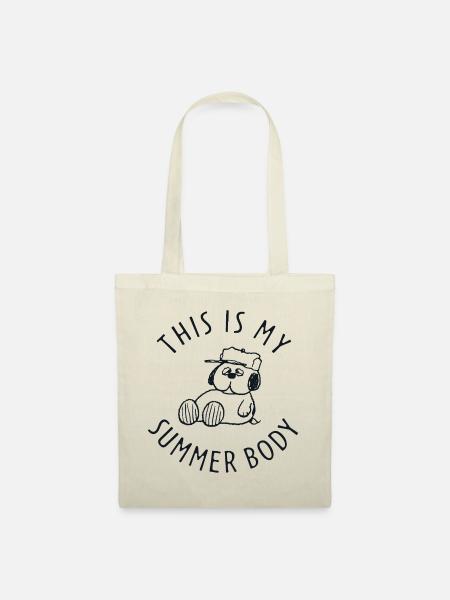 Peanuts Snoopy This Is My Summer Body - Stoffbeutel - Natur