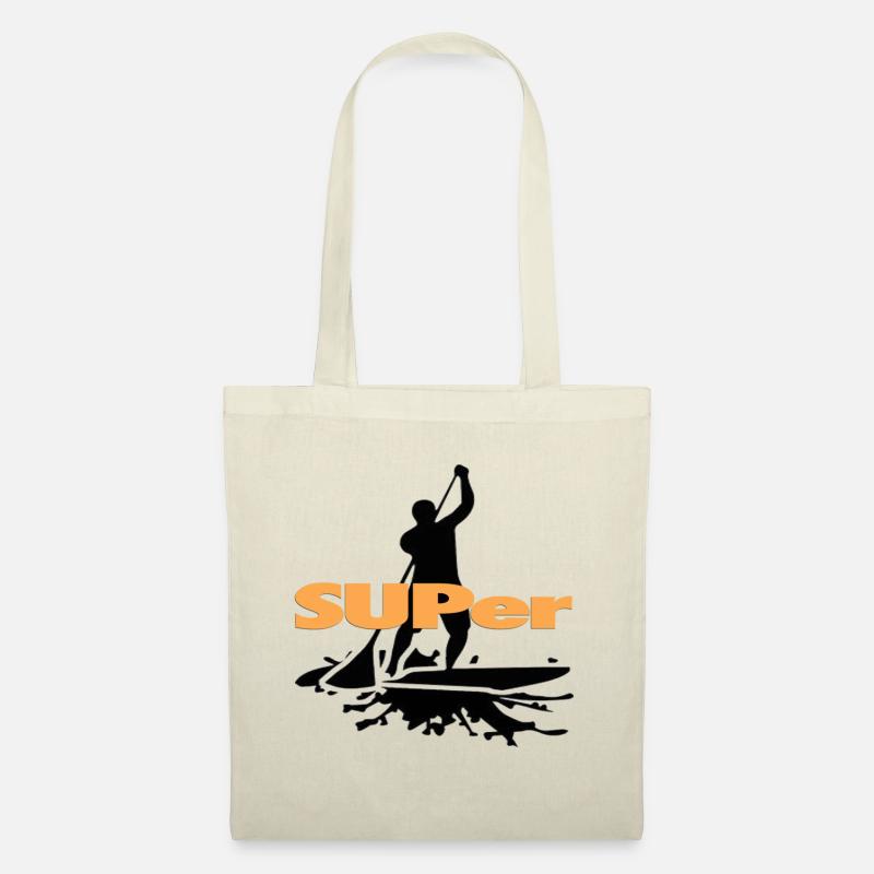 SUPer, SUP BOARD Stand Up Paddling - Stoffbeutel - Natur