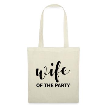 Femme de mariage de la fête cadeau idée - Sac en tissu - nature - Devant