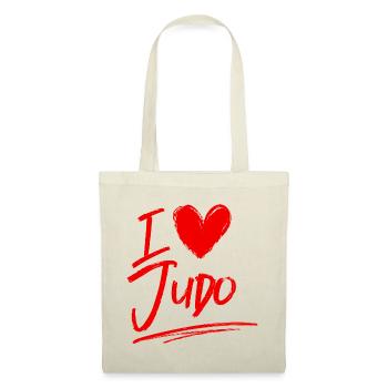 Ich liebe Judo - Stoffbeutel - Natur - Vorne