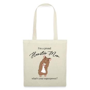 Chemise de hamster mignonne drôle | Hamster Maman Maman Maman - Sac en tissu - nature - Devant