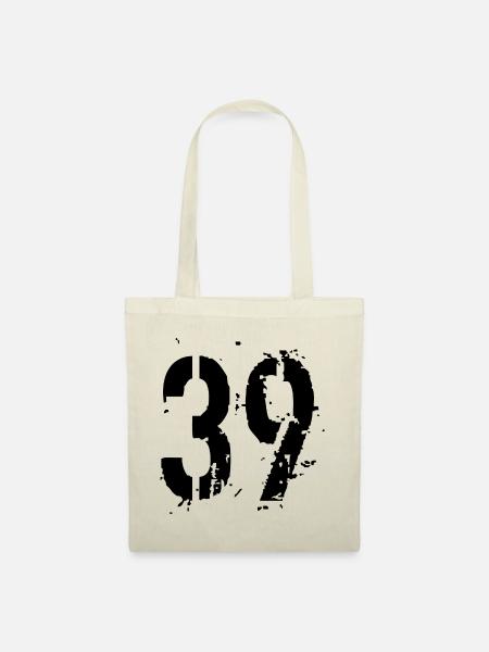 39 Nummer 39 - Stoffbeutel - Natur