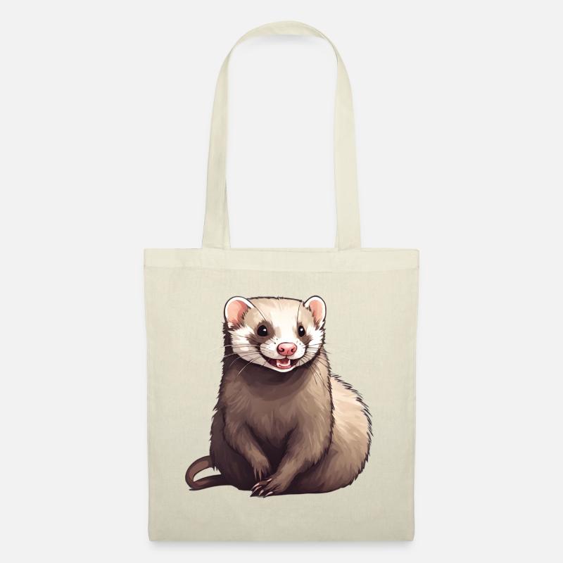 Frettchen - Stoffbeutel - Natur