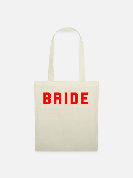 BRIDE College Design Rot - Stoffbeutel - Natur