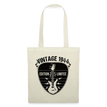 Vintage 1944 médiator guitare cadeau guitariste - Sac en tissu - nature - Devant