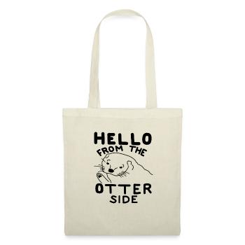 loutre dit drôle best-seller animal cool - Sac en tissu - nature - Devant