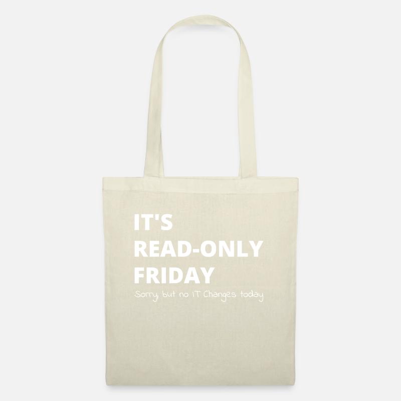 Read-only Friday IT-Administrator admin cadeau - Sac en tissu - nature