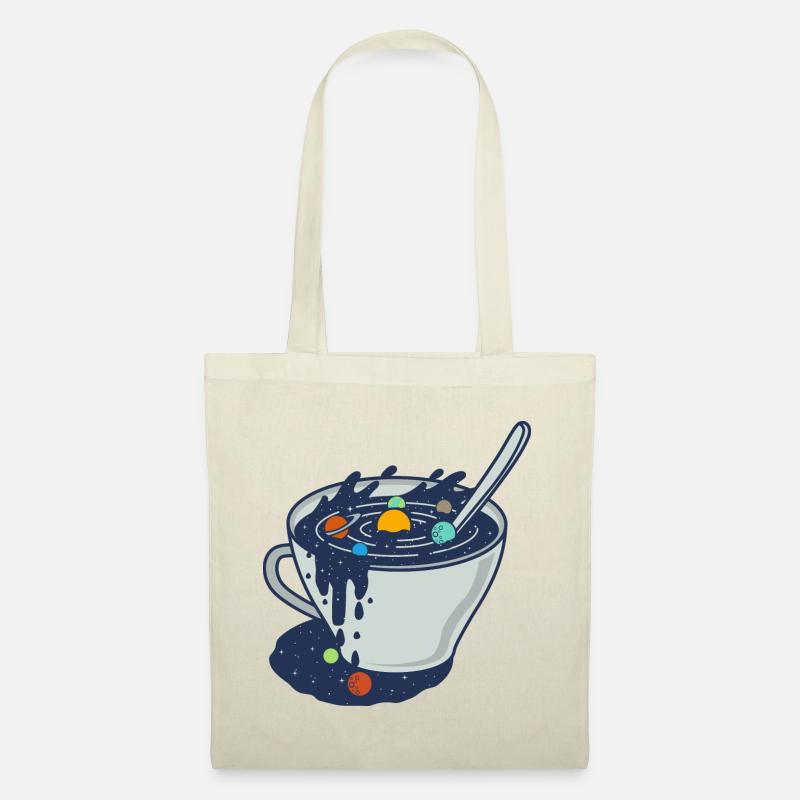Galaxy Mug / Planeten Sonnensystem Geschenkidee - Stoffbeutel - Natur