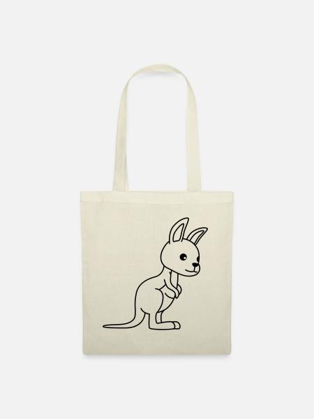 Kangaroo Comic - Stoffbeutel - Natur