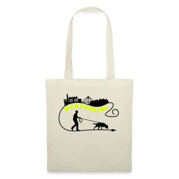 Mantrailing Skyline Man Personnalisable! - Sac en tissu - nature - Devant