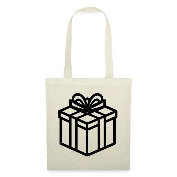 Kleine Geschenkbox - Stoffbeutel - Natur - Vorne