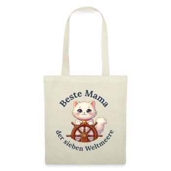 Beste Mama der sieben Weltmeere - Stoffbeutel - Natur - Vorne