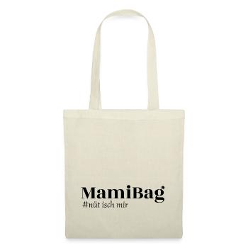 Mami Bag - not isch mir - Stoffbeutel - Natur - Vorne