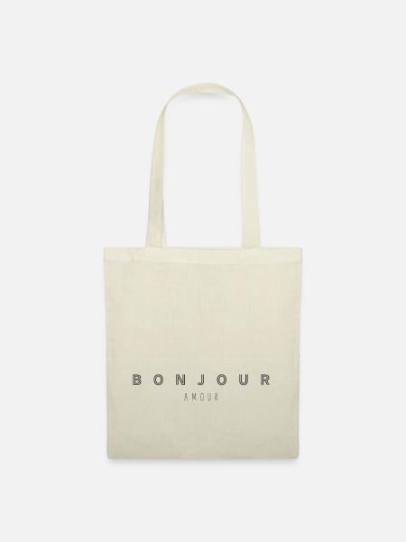BONJOUR AMOUR - Stoffbeutel - Natur
