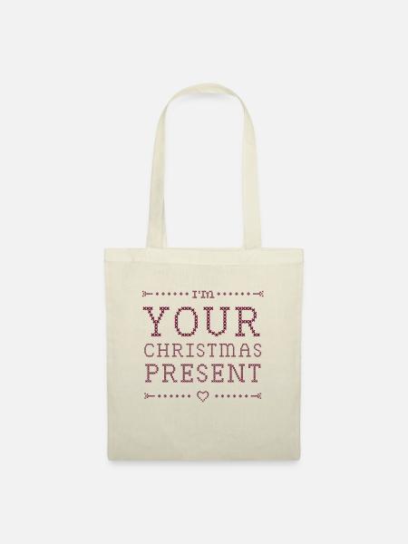I am your christmas present - Stoffbeutel - Natur