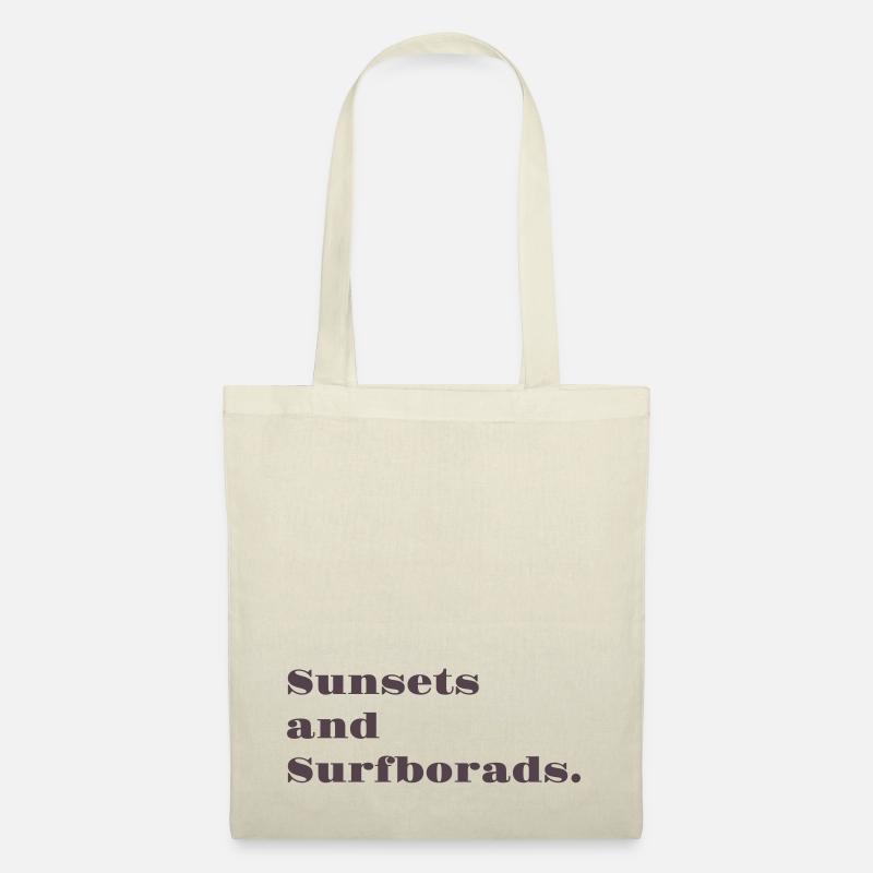 Sunsets and Surfborads - Stoffbeutel - Natur